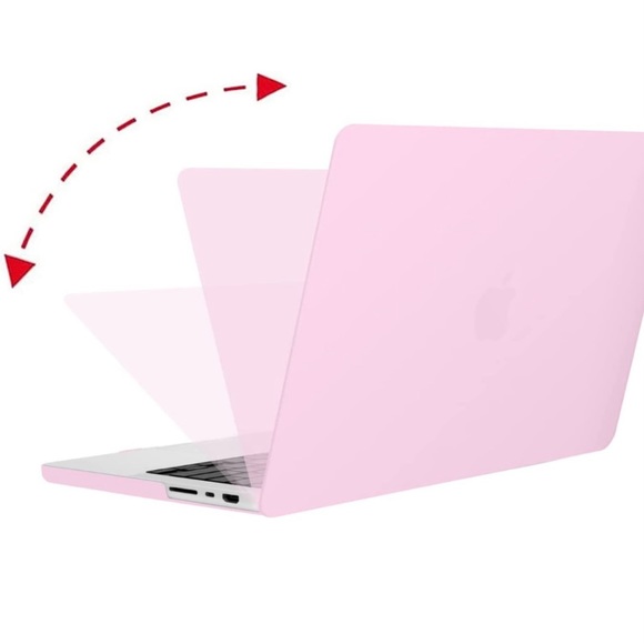 New! MOSISO Plastic Hard Shell Case compatible with MacBook Pro 14”, Clear Pink - Picture 4 of 16